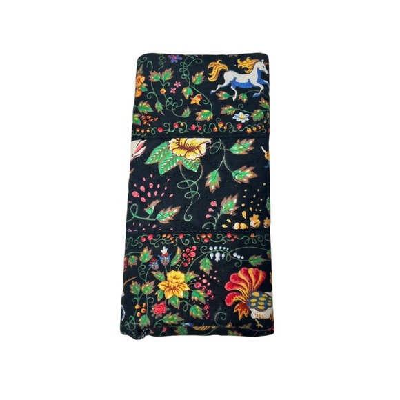 Vtg Vera Bradley Bi Fold Wallet Tavern on‎ the Green Animals Floral Pattern - Picture 1 of 6